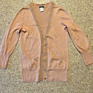 J Crew cardigan, size extra small, pretty little mauve/ pink color